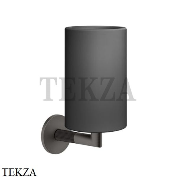 Gessi INGRANAGGIO Стакан настенный композит черный 63808-707, Black Metal Brushed