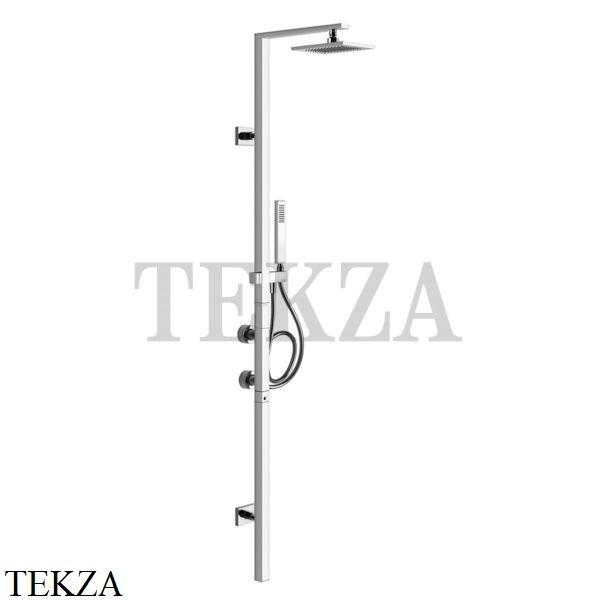 Gessi Rettangolo shower Душевая колонна с термостатом 23405-031, хром глянец