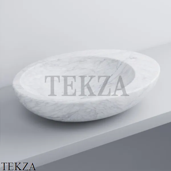 Cielo Le Giare Раковина накладная, без перелива LGLA60 CS, Carrara Statuario