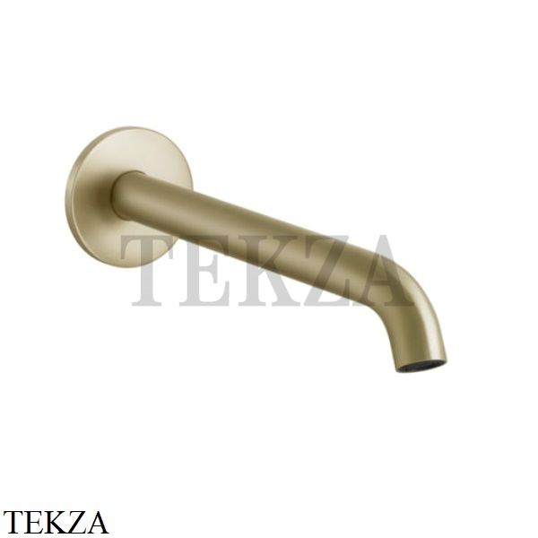 Gessi 316 FLESSA Излив для раковины настенный длинный 54110-727, Brushed Brass