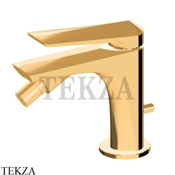 Newform Delta Zero Смеситель для биде, с донным клапаном 72225.61.020, PVD Glossy Gold