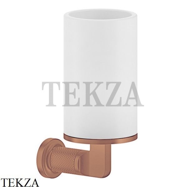 Gessi INCISO accessories Стакан настенный для зубных щеток, белый 58507-030, Copper глянец