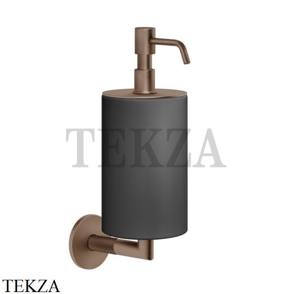 Gessi ANELLO Дозатор для жидкого мыла настенный, композит черный 63714-708, Copper Brushed