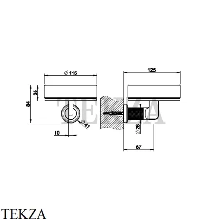 Gessi INCISO accessories Мыльница настенная, композит черный 58502-031, хром глянец