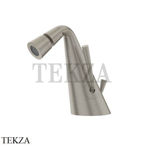 Gessi CONO Смеситель для биде, с донным клапаном 45007-149, Finox Brushed Nickel