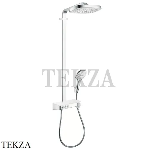 Hansgrohe Raindance Select E Showerpipe 300 2 jet Душевая колонна с термостатом 27127400, хром глянец/белый