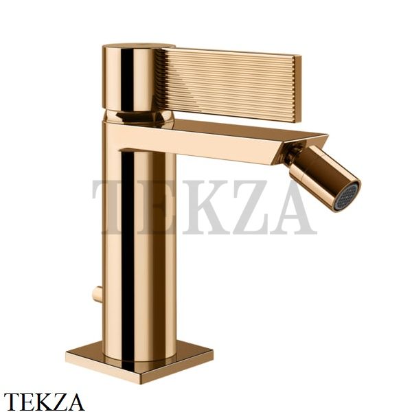 Gessi Inverso RIGATO Смеситель для биде, с донным клапаном 73507-735, Warm Bronze