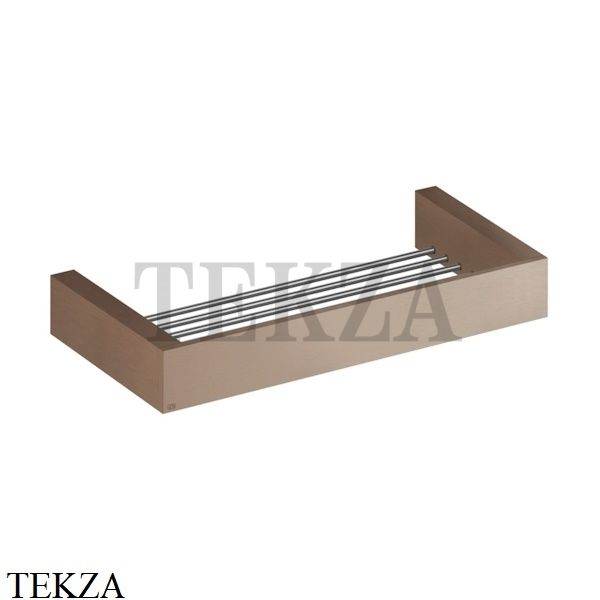 Gessi Rettangolo Решетка-полка в душевую зону 30 см 20947-708, Copper Brushed PVD