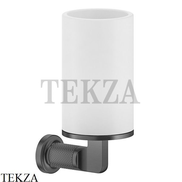 Gessi INCISO accessories Стакан настенный для зубных щеток, белый 58507-706, Black Metal