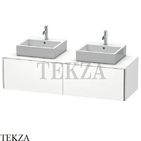 Duravit XSquare Тумба подвесная под две раковины XS4907B1818, 2 выдвижных ящика, белый матовый