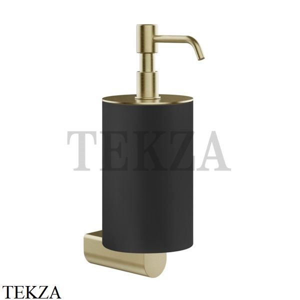 Gessi RILIEVO Дозатор для жидкого мыла, композит черный 59514-727, Brushed Brass