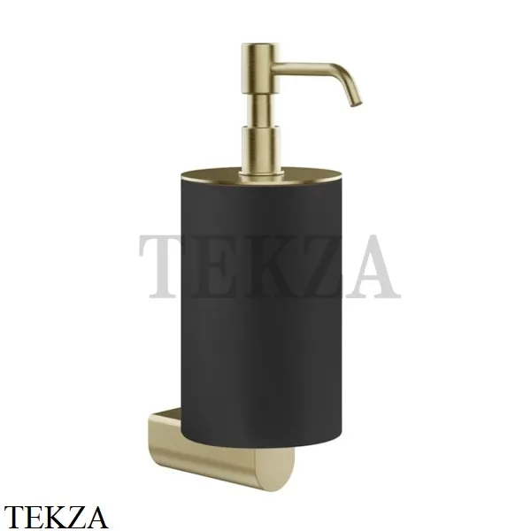 Gessi RILIEVO Дозатор для жидкого мыла, композит черный 59514-727, Brushed Brass