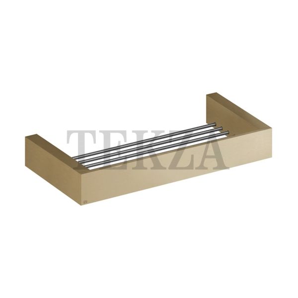 Gessi Rettangolo Решетка-полка в душевую зону 30 см 20947-726, Warm Bronze Br. PVD