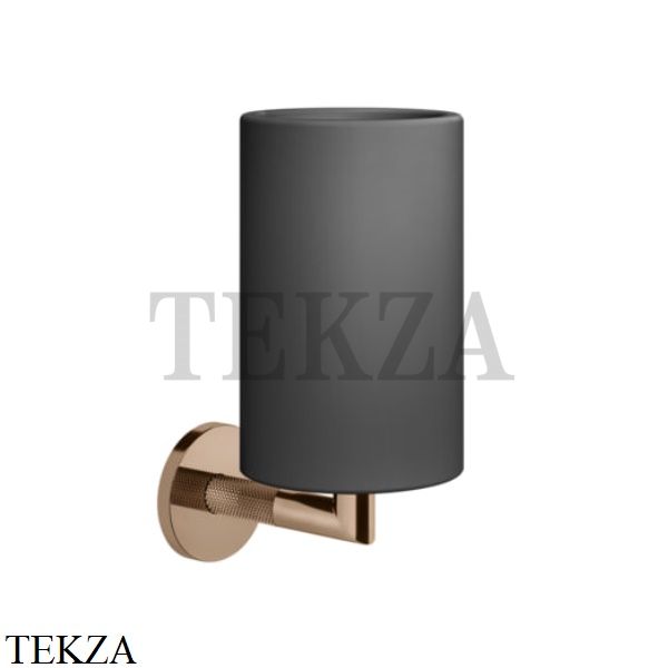 Gessi ANELLO Стакан настенный, композит черный 63708-030, Copper глянец