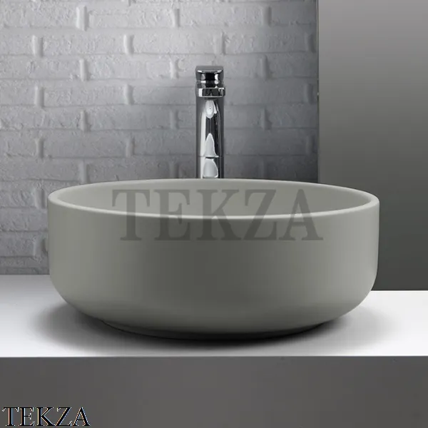 Kerasan Nolita С2 Раковина круглая накладная 430259, Grigio matt