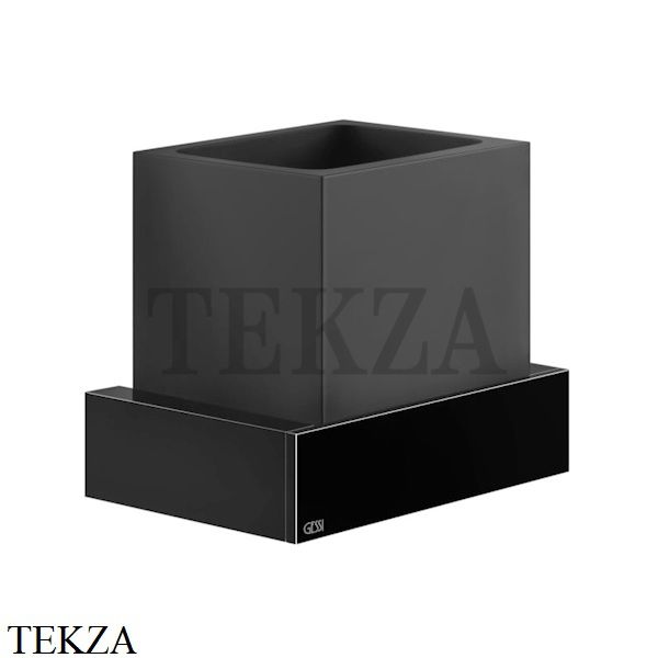 Gessi Rettangolo Стакан для щеток настенный, композит черный 20808-706, Black Metal PVD