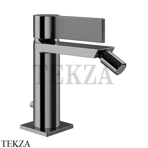 Gessi Inverso Diamantato Смеситель для биде, с донным клапаном 73607-706, Black Metal