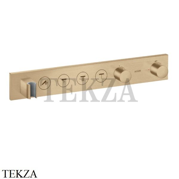 Axor ShowerSelect Термостат для 4 потребителей, внешняя часть 18357140, Brushed Bronze