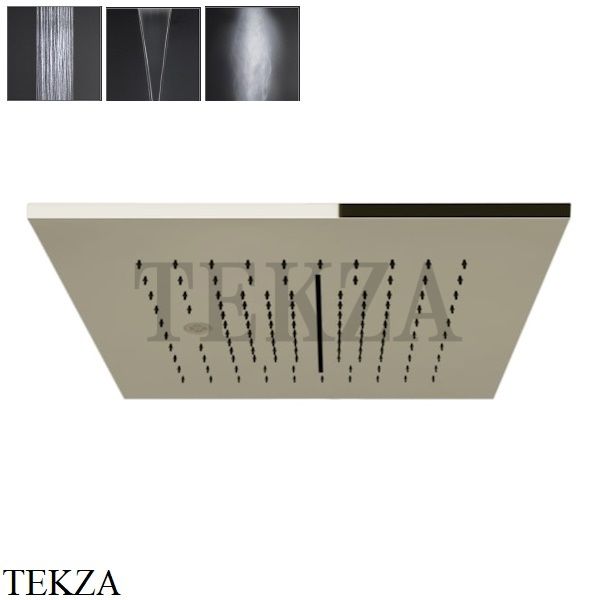 Gessi MINIMALI Накладная душевая панель 350x350, 3 функции 57875-720, Nickel PVD