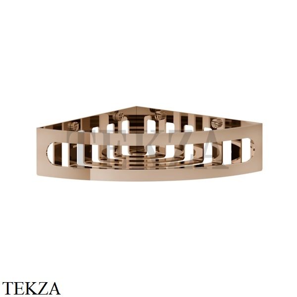 Gessi RILIEVO Полка-решетка угловая в душевую зону 59561-030, Copper глянец