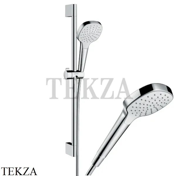 Hansgrohe Croma Select E Vario 1 jet Душевой набор 26584400 хром глянец-белый