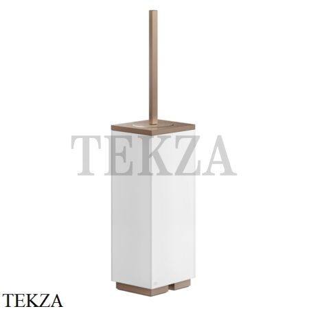 Gessi Rettangolo Ёршик напольный, композит белый 20843-708, Copper Brushed