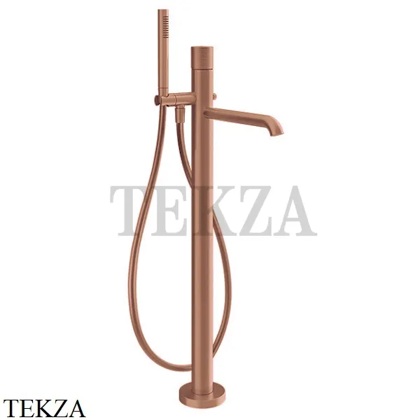 Gessi Habito CESELLO Смеситель для ванны напольный, внешняя часть 70428-708, Copper Brushed