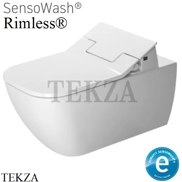 Duravit Happy D.2 Унитаз подвесной без ободка 2550590000, для сиденья SensoWash®, белый глянец