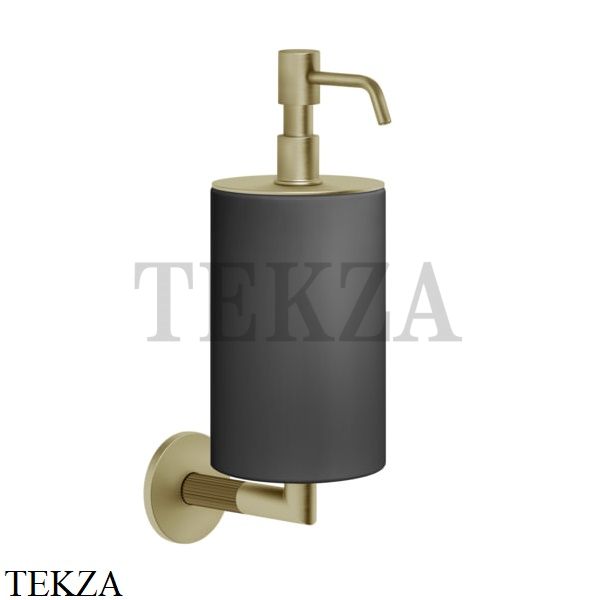 Gessi INGRANAGGIO Дозатор для жидкого мыла настенный черный 63814-727, Brushed Brass