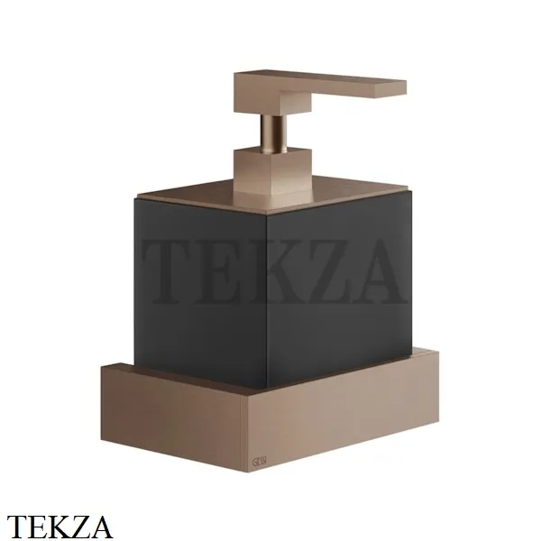 GESSI Rettangolo Дозатор для жидкого мыла или лосьона, черный 20814-708, Copper Brushed