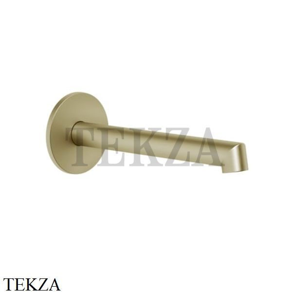 Gessi Ingranaggio-Anello Излив для раковины настенный, средней длины 63403-727, Brushed Brass