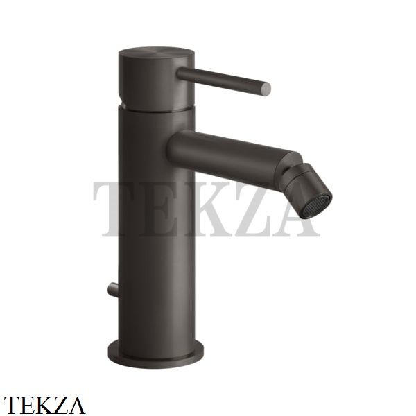 Gessi 316 FLESSA Смеситель для биде, с донным клапаном 54007-707, Black Metal Brushed