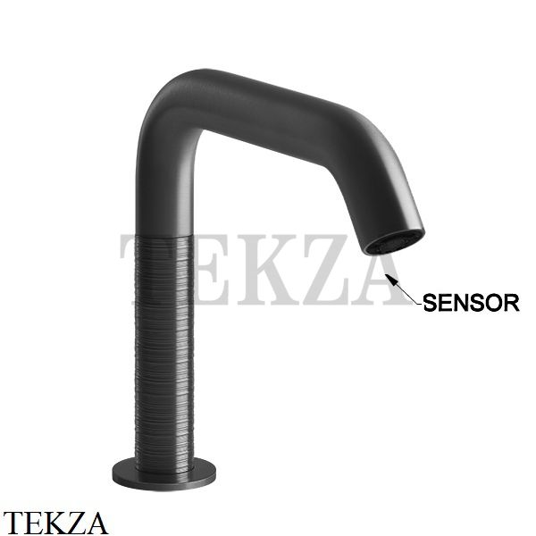 Gessi 316 TRAME Электронный смеситель с кран-фильтром 54381-707, Black Metal Brushed