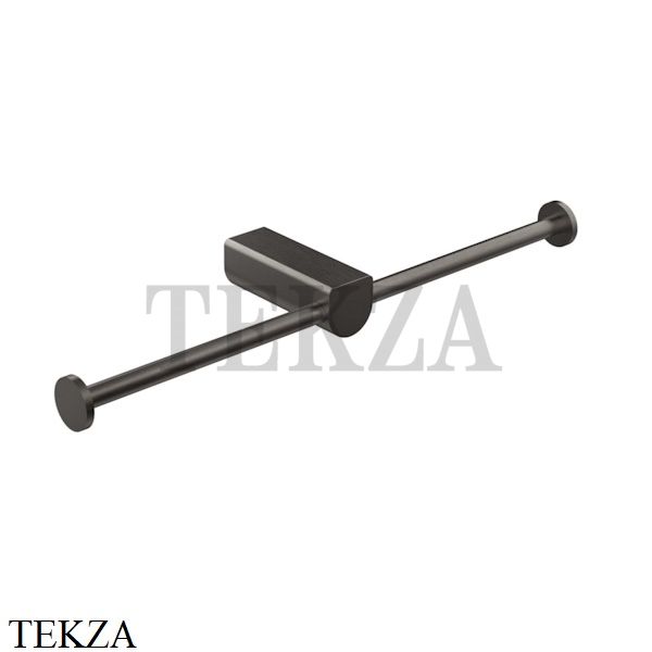 Gessi RILIEVO Держатель для туалетной бумаги двойной 59415-707, Black Metal Brushed