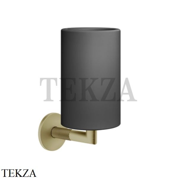 Gessi ANELLO Стакан настенный, композит черный 63708-727, Brushed Brass