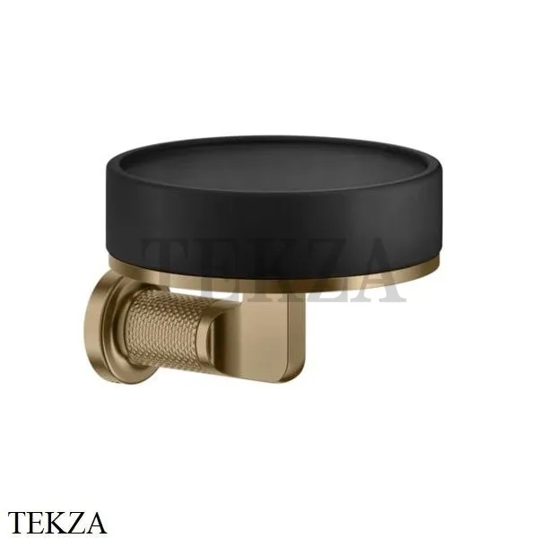 Gessi INCISO accessories Мыльница настенная, композит черный 58502-726, Warm Bronze Br.