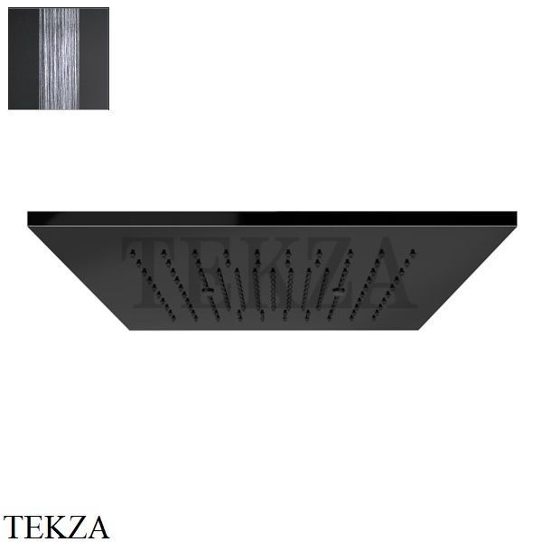 Gessi MINIMALI Накладная душевая панель 350x350, 1 функция 57871-706, Black Metal