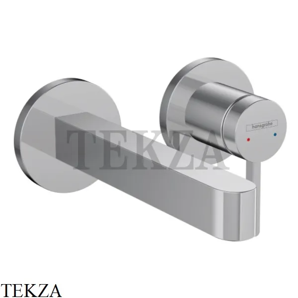 Hansgrohe FINORIS Смеситель для раковины 16,8, внешняя часть, с донным клапаном 76051000, хром глянец