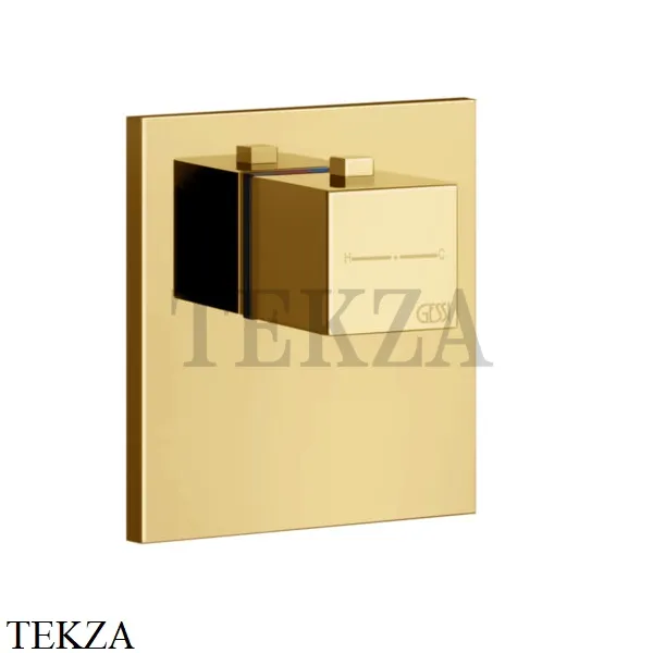 Gessi RETTANGOLO SHOWER Термостат для душа, внешняя часть 43252-080, Gold CCP