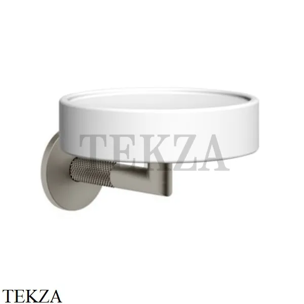 Gessi ANELLO Мыльница настенная композит белый 63701-149, Finox Brushed Nickel