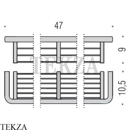 Colombo Lulu Полочка для душа B6233, хром глянец