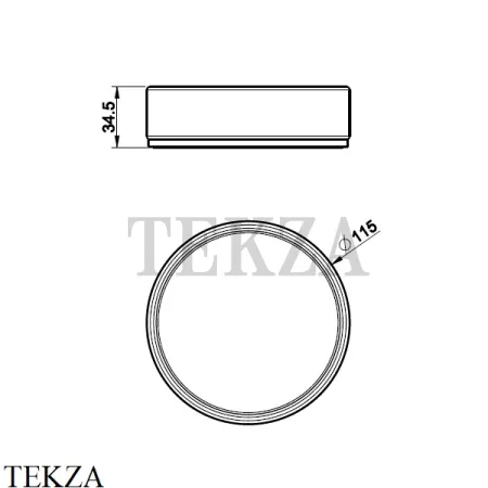 Gessi 316 ACCESSORIES Мыльница настольная, композит белый 54725-239, Steel Brushed