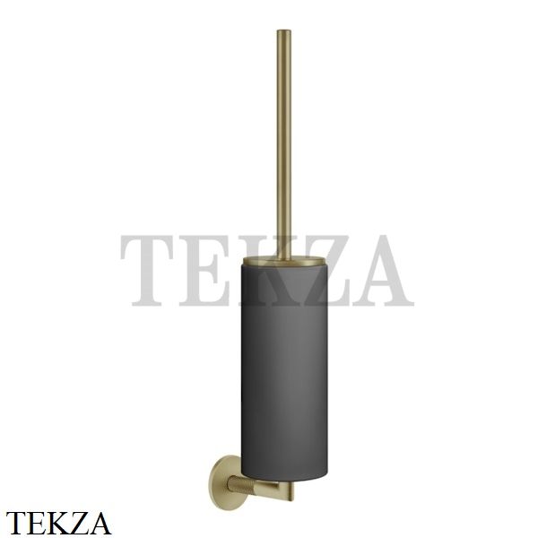 Gessi ANELLO Туалетный ершик настенный, композит черный 63720-727, Brushed Brass