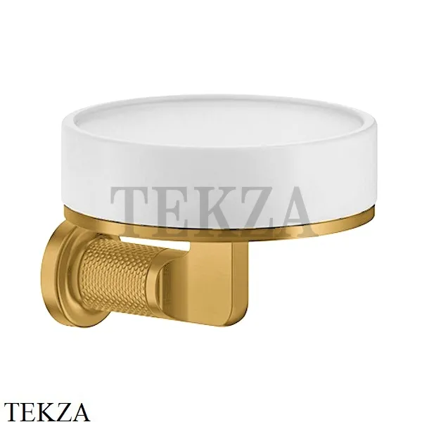 Gessi INCISO accessories Мыльница настенная, композит белый 58501-246, Gold PVD