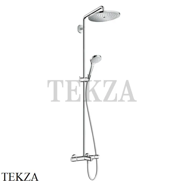 Hansgrohe Croma Select S 280 1jet Showerpipe Душевая колонна, термостат 26792000, хром глянец