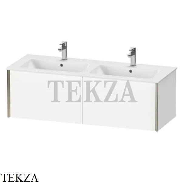 Duravit XViu Тумба подвесная под раковину ME by Starck XV40290B118, 2 выдвижных ящика, белый матовый