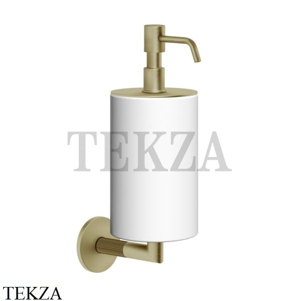 Gessi INGRANAGGIO Дозатор для жидкого мыла настенный белый 63813-727, Brushed Brass