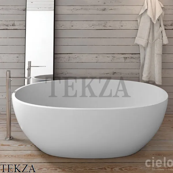 Cielo SHUI Comfort Ванна отдельностоящая, композит LivingTec SHCOBAT, белый матовый