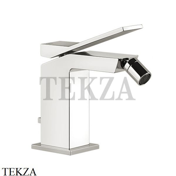 Gessi RETTANGOLO K Смеситель для биде, с донным клапаном 53007-720, Nickel PVD