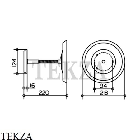 Keuco Bella Vista Косметическое зеркало 3х прямое подключение 17605019000, хром глянец